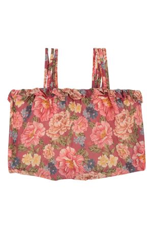 Floral print strappy top CHLOÉ KIDS | C2086146Y